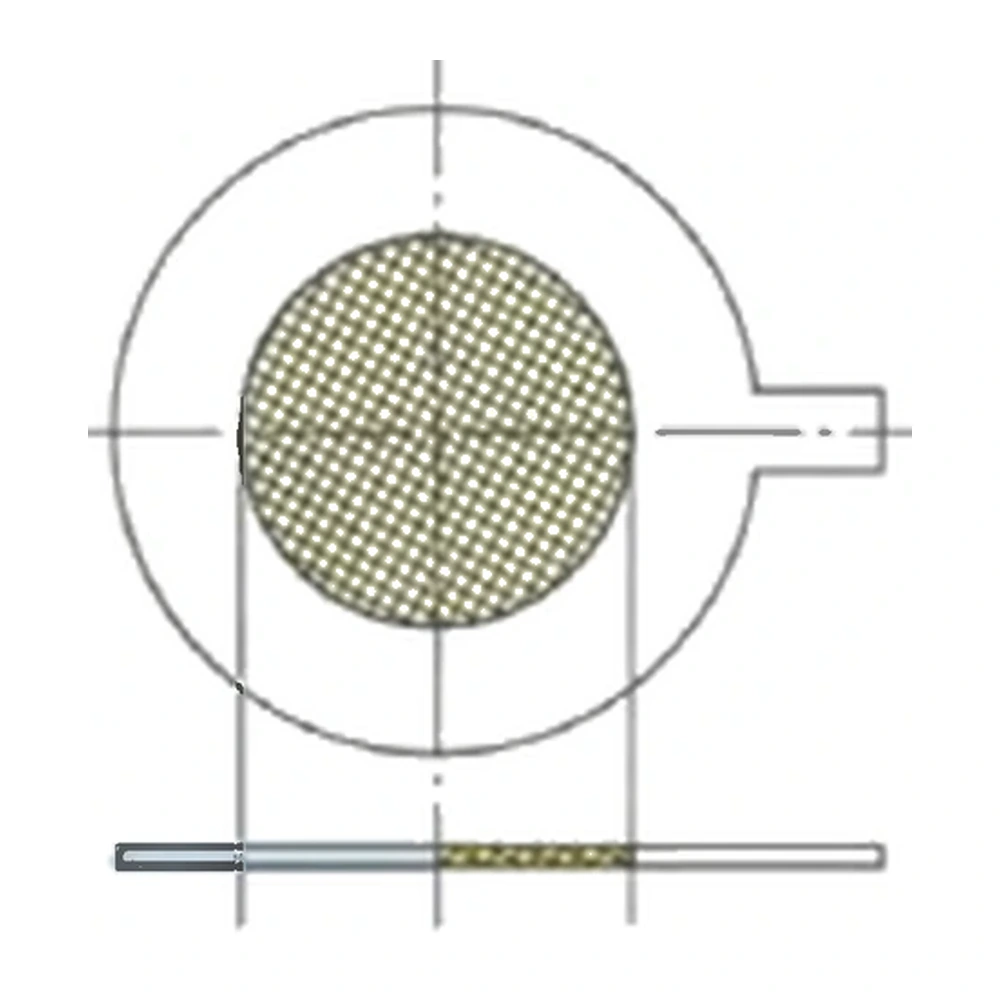 Temporary flat strainer